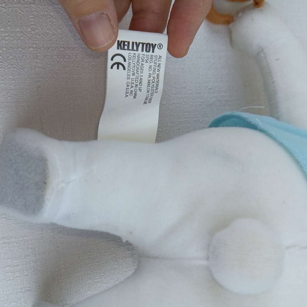 Popeye's Popeye An Wimpy As Bunny Rabbit plush 12" basket w hamburger plush 2004 - Picture 10 of 15